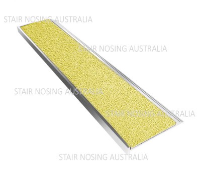 Surface mount external stair nosing