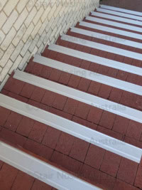 Stair nosing for brick pavers