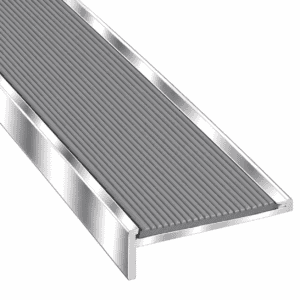 recessed stair nosing for rebating or recessing into step