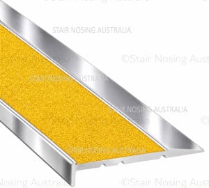 452 stair nosing with yellow carborundum insert