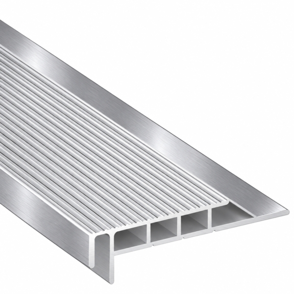 Stair nosing for thick carpet with rebates