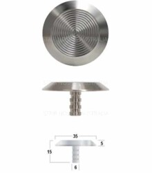 STAINLESS TACTILE STEEL STUDS