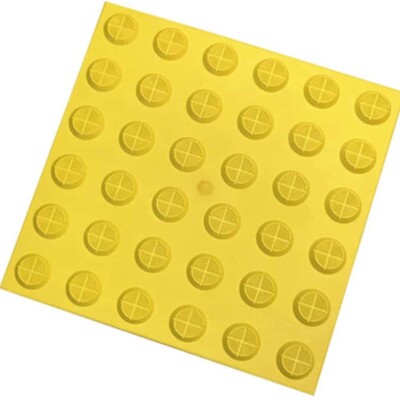Tactile peel and stick hazard mats