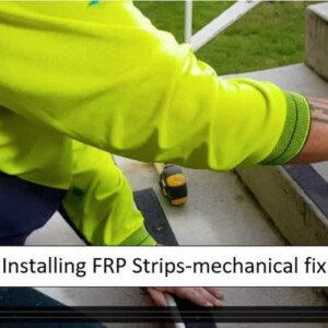 Mechanically fixing FRP stair strips stair edge trims for stairs