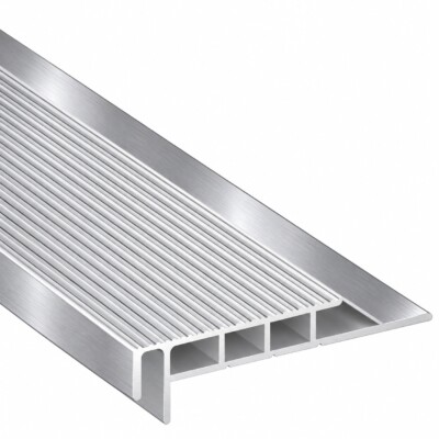 Stair nosing for thick carpet with rebates